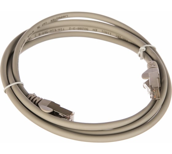 Изображение товара Патч-корд LANMASTER RJ45 - RJ45, 4 пары, UTP, категория 5е, 1.5 м, серый, LAN-45-45-1.5-GY