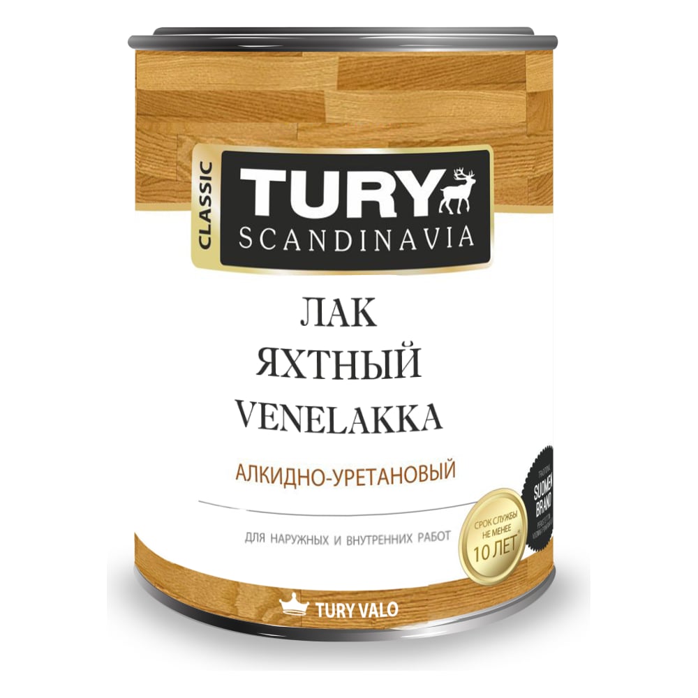 Изображение товара Яхтный лак TURY (глянцевый; 0,8 л) T1-00002303