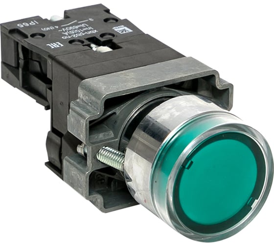 Изображение товара Кнопка EKF BA31 с подсветкой 230В зеленая NO IP65 PROxima xb2-bw31-230-65