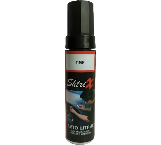 Изображение товара Профессиональный карандаш с кисточкой для удаления сколов и царапин Аэрохим Shtrix Авто штрих автомобильный лак, 12 мл varnish