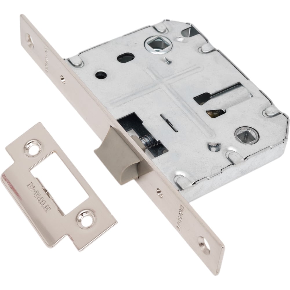 Изображение товара Врезная защелка с пластиковым язычком НОРА-М 2070-70 матовый никель