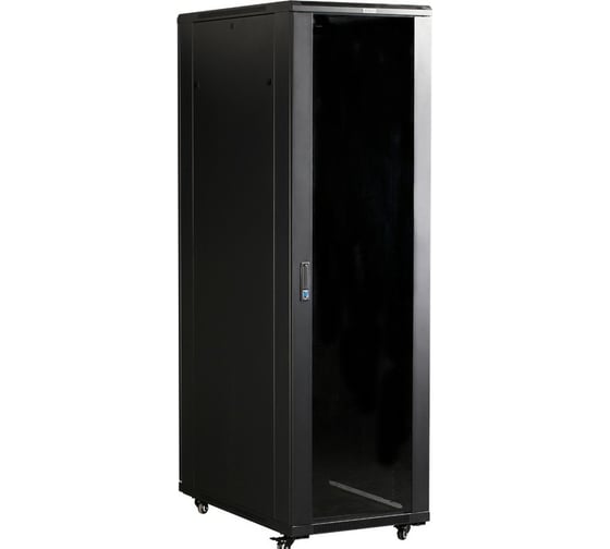 Изображение товара Шкаф TWT 19" Business, 22U 600x1000, черный, передняя дверь стекло, задняя дверь распашная металл CBB-22U-6x10-G1 TWT-CBB-22U-6x10-G1