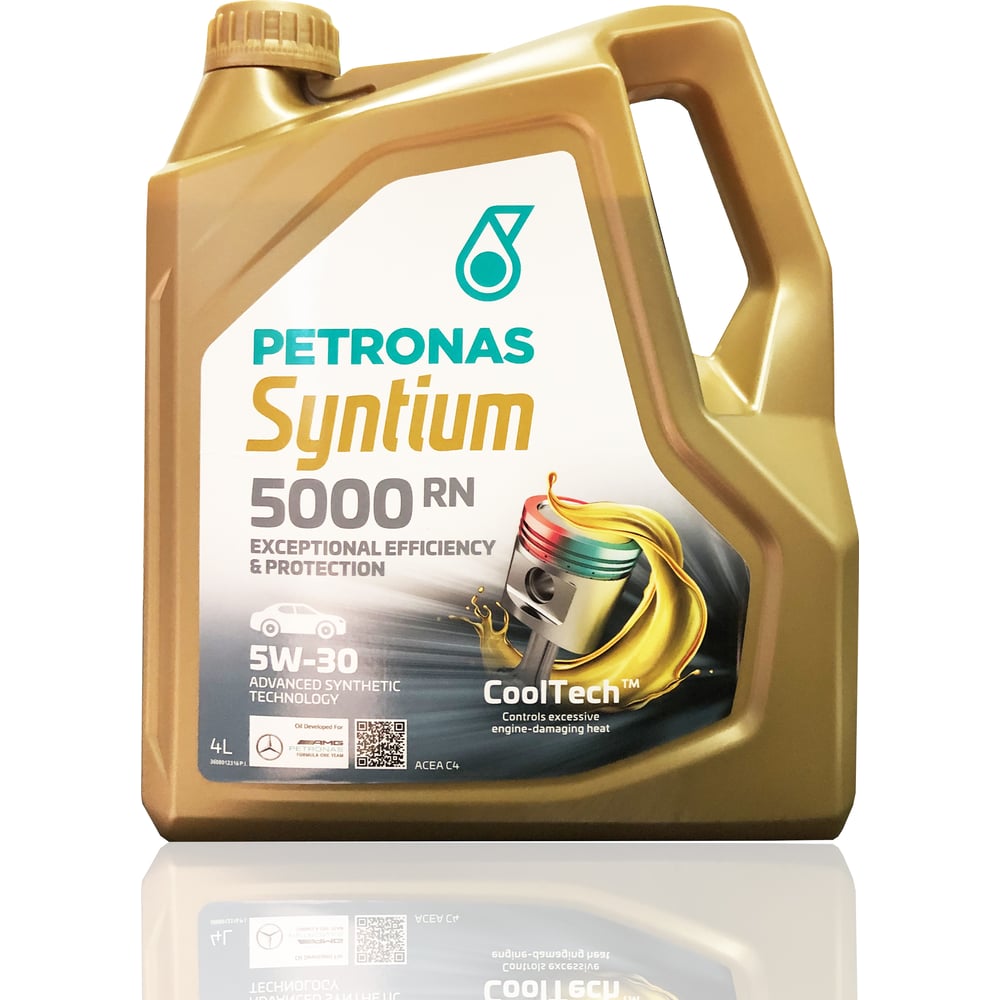 Синтетическое моторное масло Petronas 70543K1YEU SYNTIUM 5000 RN 5W30 - фото 1