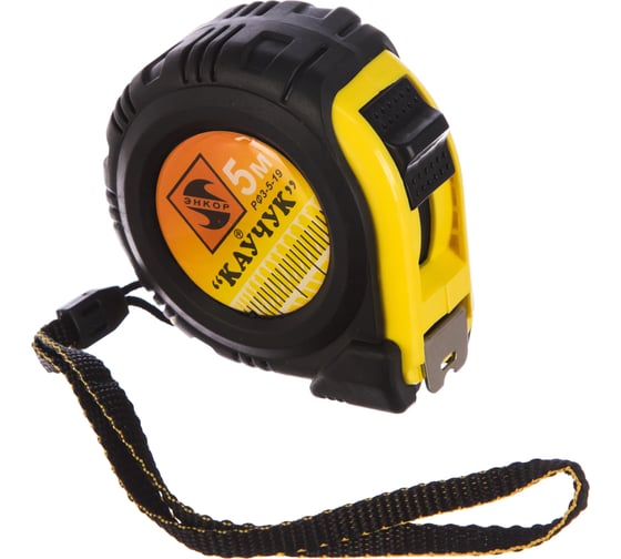 Изображение товара Рулетка с фиксатором Каучук 5м Энкор 14207