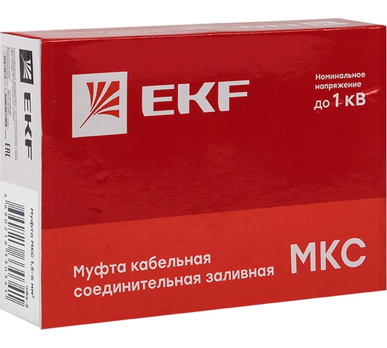 Изображение товара Соединительная заливная муфта EKF МКС(Б) 6-25 мм2 (клеммник) PROxima mks-3-k-b