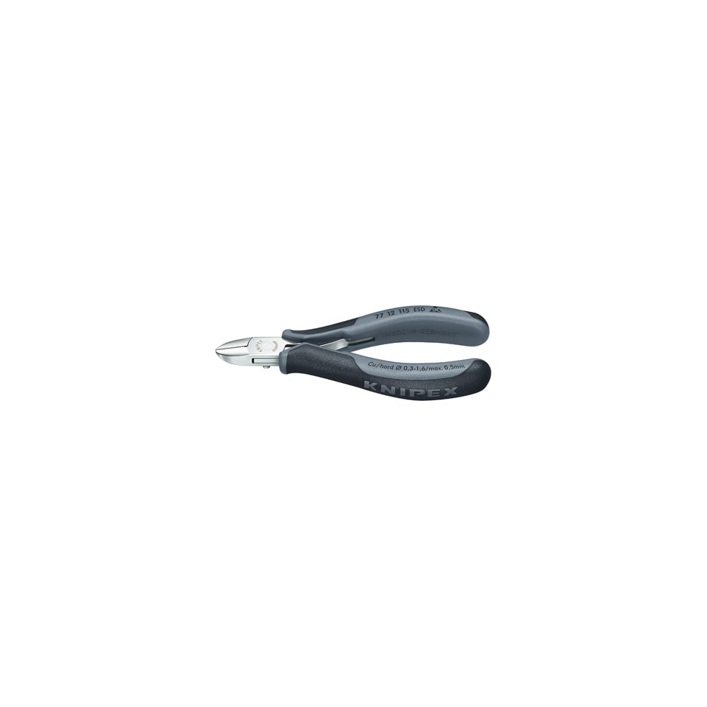 Изображение товара Бокорезы для электроники Knipex KN-7712115ESD Изображение товара Бокорезы для электроники Knipex KN-7712115ESD