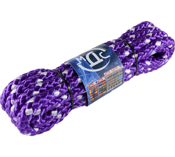 Изображение товара Плетеный полипропиленовый канат ТОРГОВО-ПРОИЗВОДСТВЕННАЯ КОМПАНИЯ МДС 18 м, 8 прядей, 5 м 7930050321301