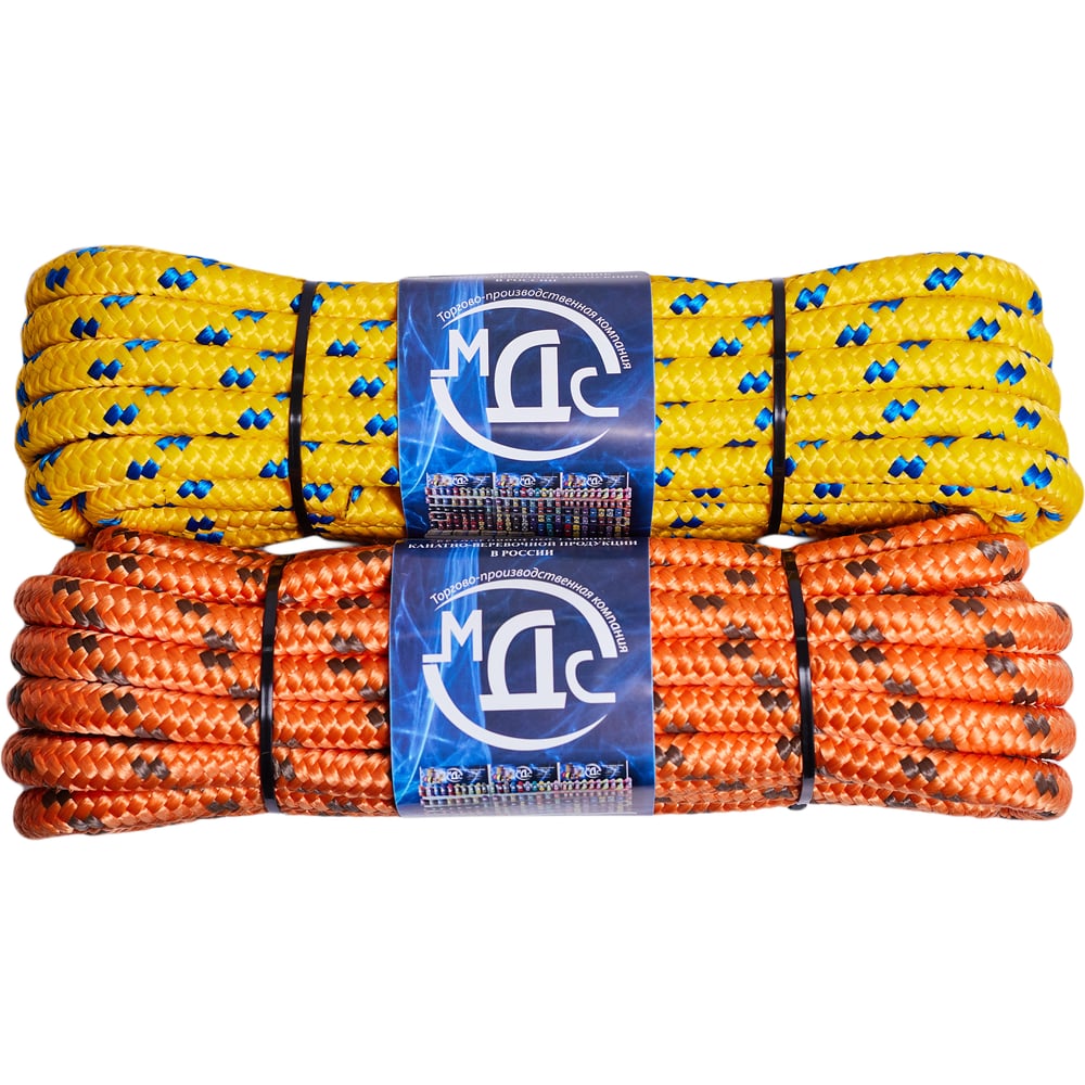 Изображение товара Плетеный полипропиленовый канат МДС 14мм 10м цветной