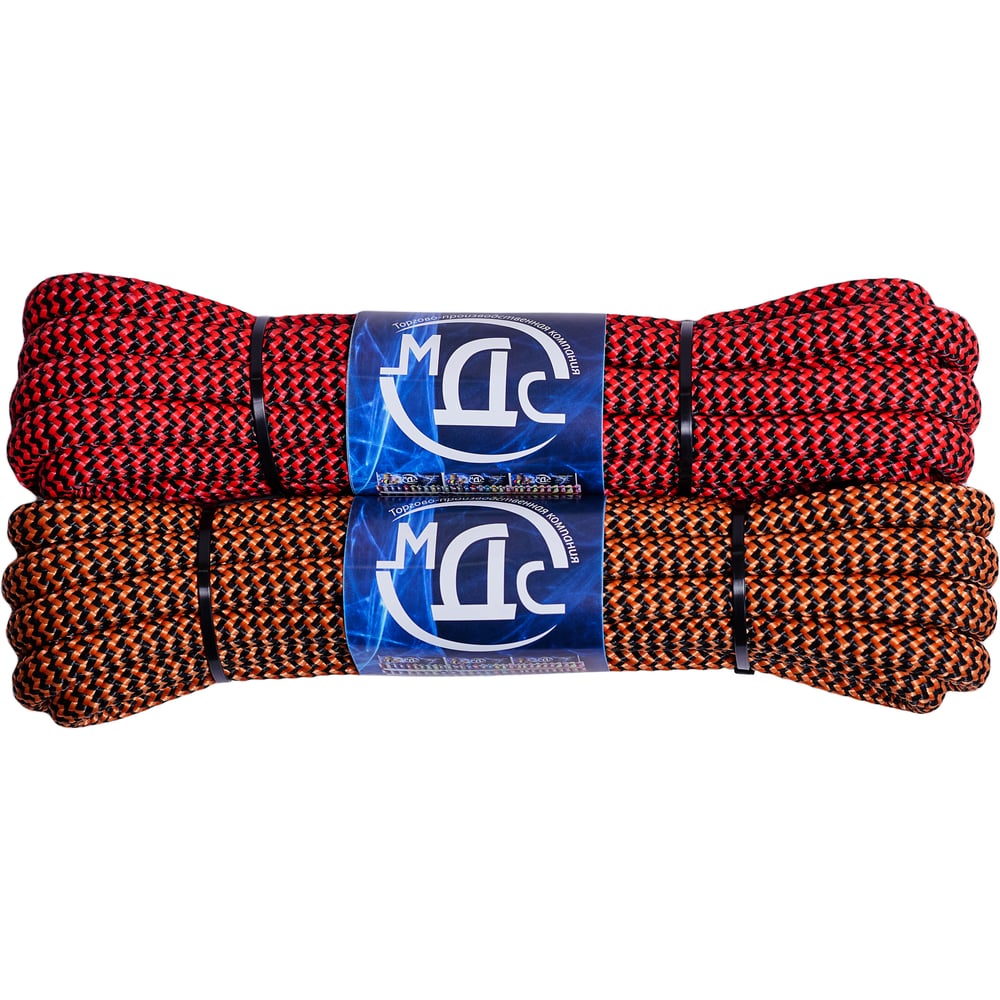 Изображение товара Плетеный полипропиленовый канат ТОРГОВО-ПРОИЗВОДСТВЕННАЯ КОМПАНИЯ МДС 12 мм, 36 прядей, 5 м 7930050321455