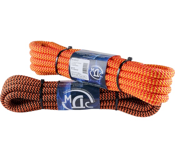 Изображение товара Плетеный полипропиленовый канат ТОРГОВО-ПРОИЗВОДСТВЕННАЯ КОМПАНИЯ МДС 12 мм, 36 прядей, 5 м 7930050321455