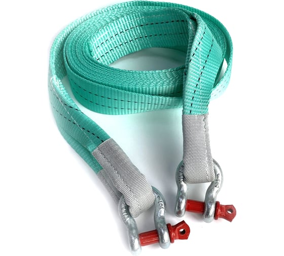 Изображение товара Трос буксировочный ТамбовТехСнаб 10 тонн 5 метров с шаклами 7930124362636