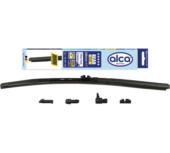 Изображение товара Щетки стеклоочистителя Alca 11"/280 мм REAR FLAT (задняя) с адаптерами 1140