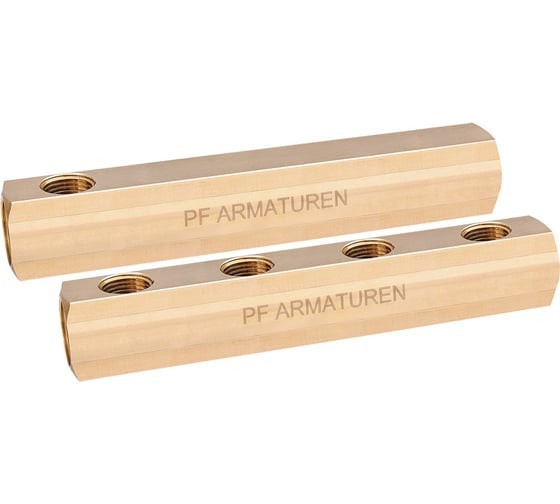 Изображение товара Коллектор PROFACTOR латунный, односторонний в/в 1" х 4 вых 1/2"вн PF MF 259.4