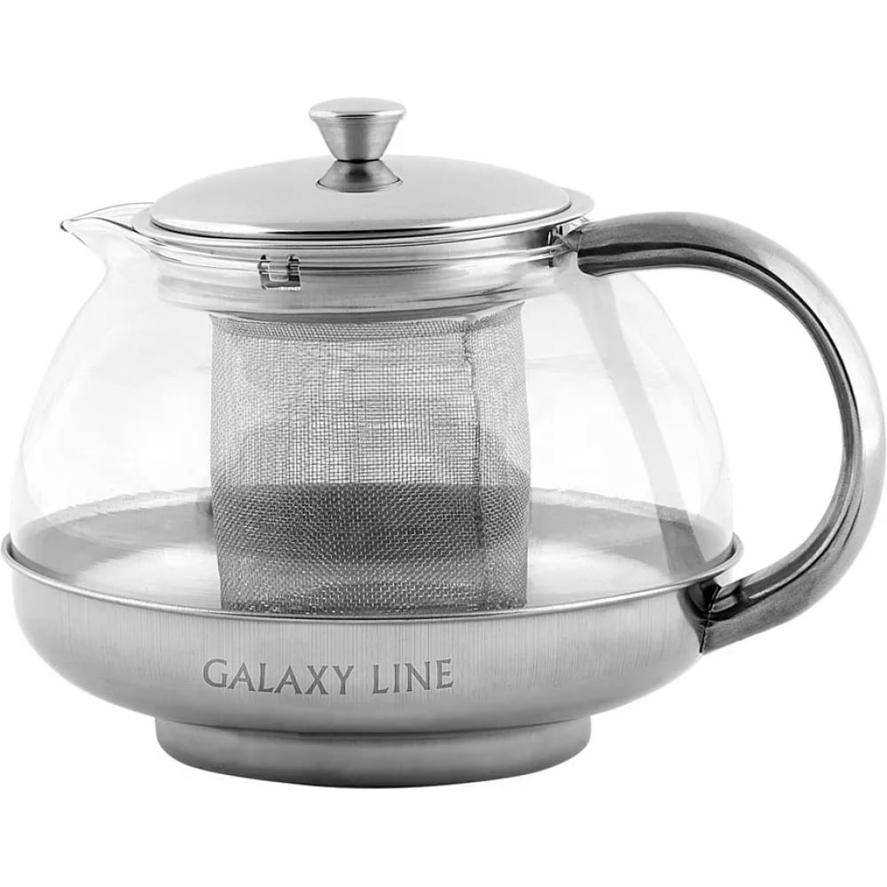 Заварочный чайник Galaxy чайник заварочный стекло нержавеющая сталь 0 5 л с кнопкой gung fu 004532