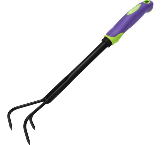 Изображение товара Стальной 3-зубый рыхлитель PALISAD 60x400 мм, обрезиненная эргономичная рукоятка LSR1 62063