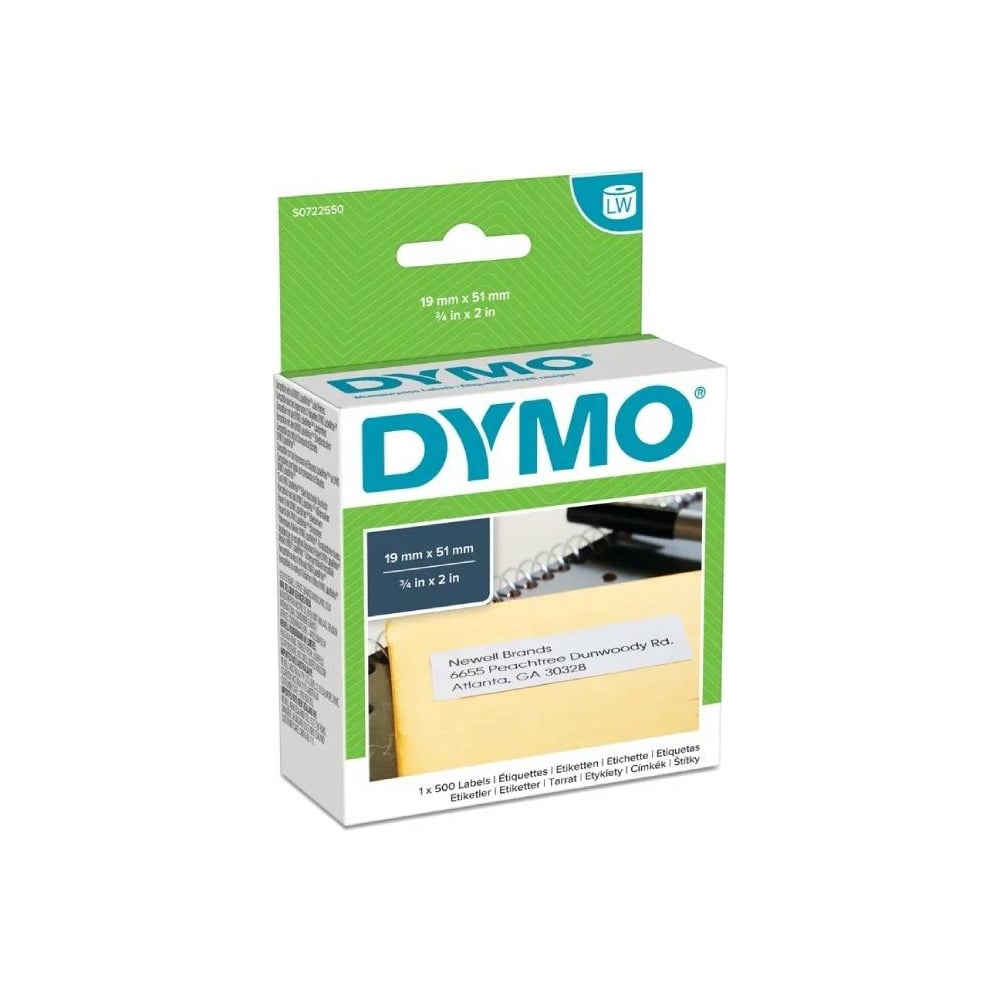 Изображение товара Многофункциональные этикетки Dymo S0722550 51x19 мм, 500 штук в рулоне DYMO11355