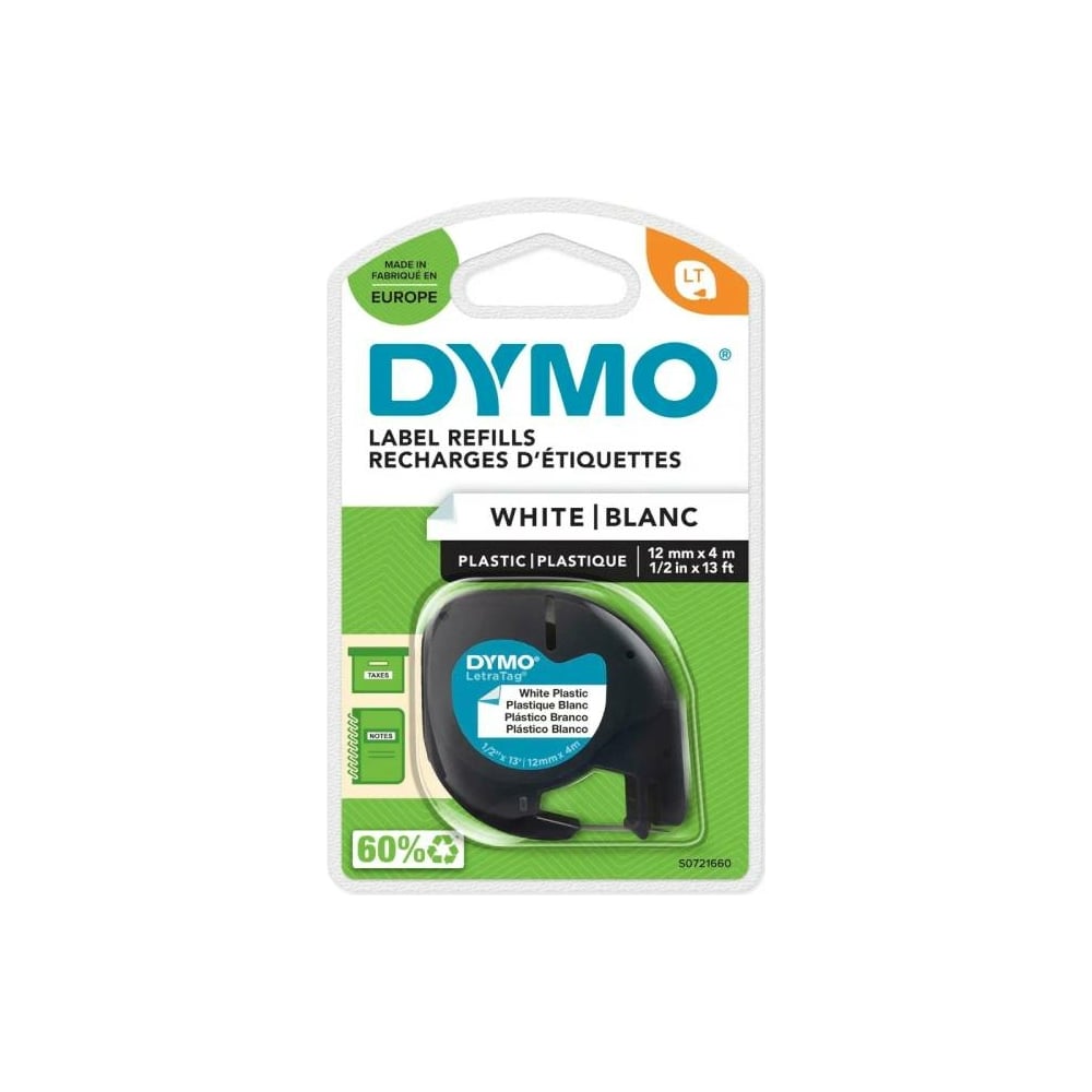 Пластиковая лента для LetraTag Dymo 12mm paper label ribbons compatible for dymo 91330 ribbons 91200 91220 labeling tapes for letratag lt 100h label maker