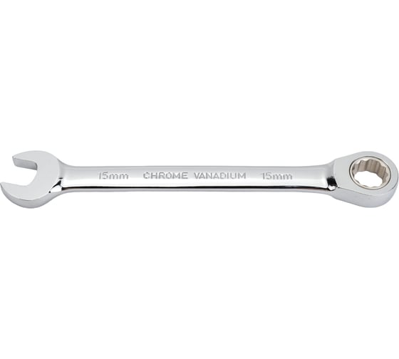 Изображение товара Комбинированный трещоточный ключ Jonnesway 15 мм W45115