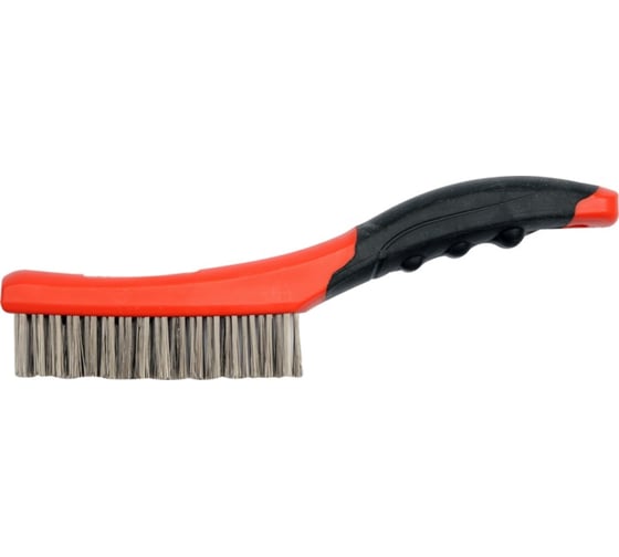 Изображение товара Стальная щетка YATO 4 ряда, c пластиковой ручкой YT-6338