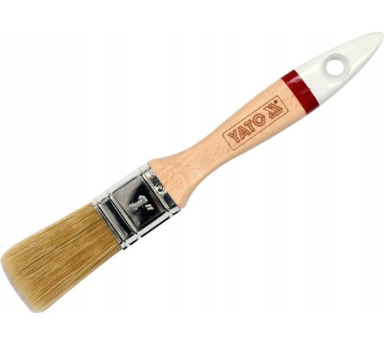 Изображение товара Флейцевая кисть YATO 25мм, тип английский, деревянная ручка YT-54500