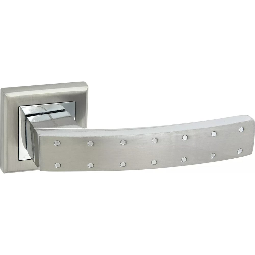 Изображение товара Дверная ручка Palladium Costo SN/CP квадратная для межкомнатных и входных дверей