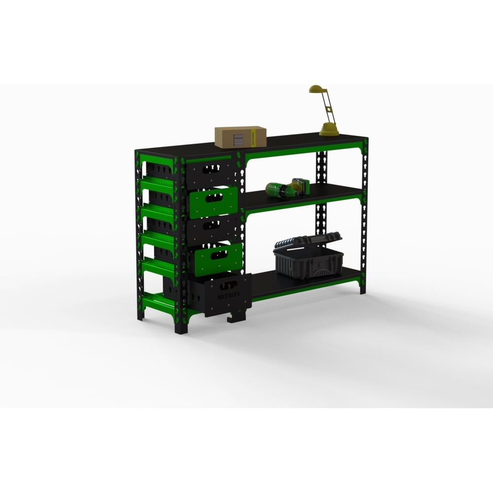 Изображение товара Стол-верстак Metalex c одной тумбой 950x1200x600 мм SVTI951260