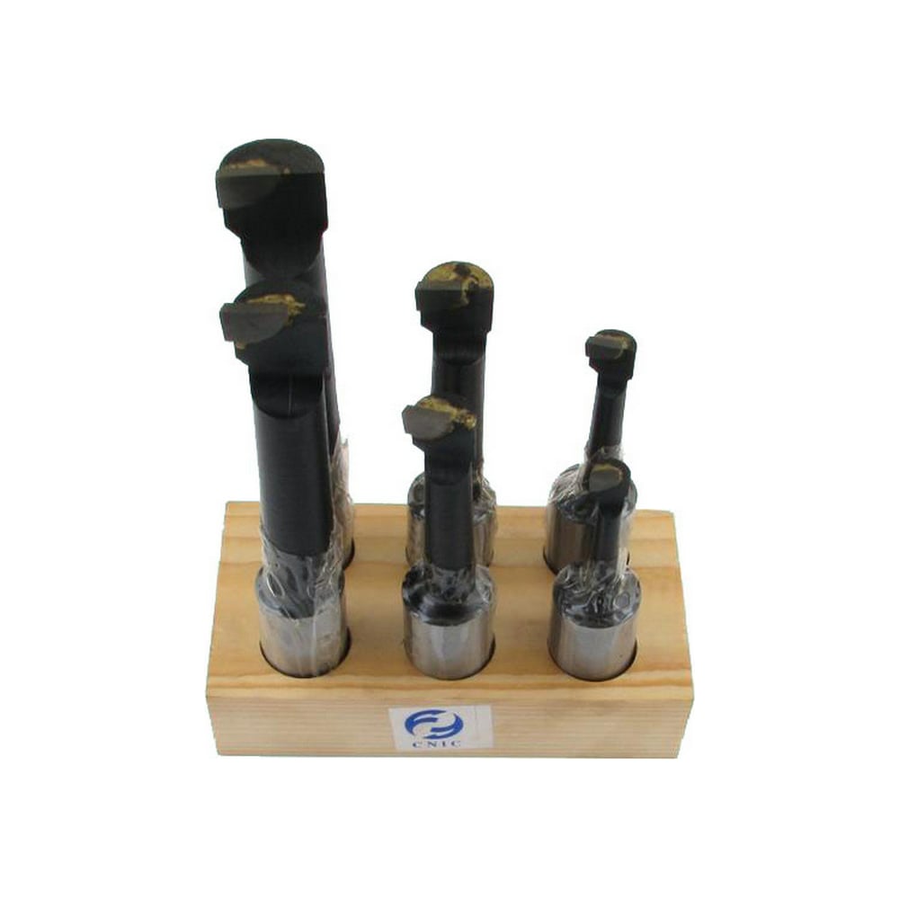Изображение товара Комплект из 6 резцов для глухих отверстий T5K10, хвостовик 25 мм, диаметры 15-160 мм CNIC