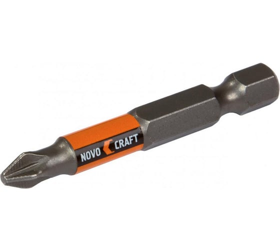 Изображение товара Биты для шуруповерта PZ1, 50 мм, сталь S2, 2 шт NOVOCRAFT B43-21-0501G