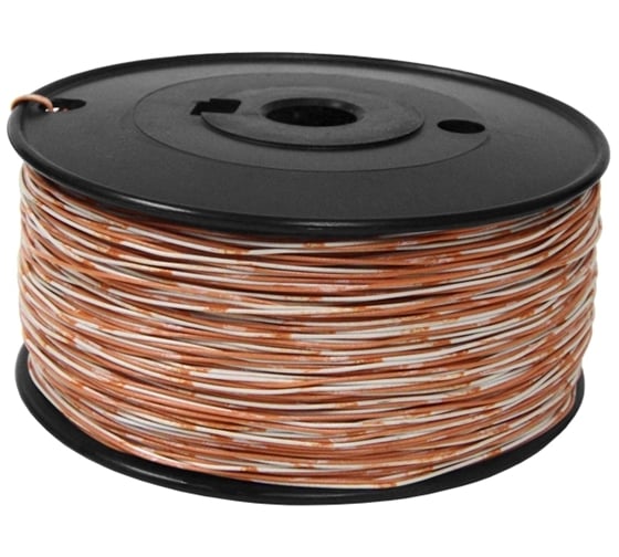 Изображение товара 1-парный кроссировочный кабель TWT 24 AWG, бухта 500 метров, бело-оранжевый CRS1PAIR-OR TWT-CRS1PAIR-OR