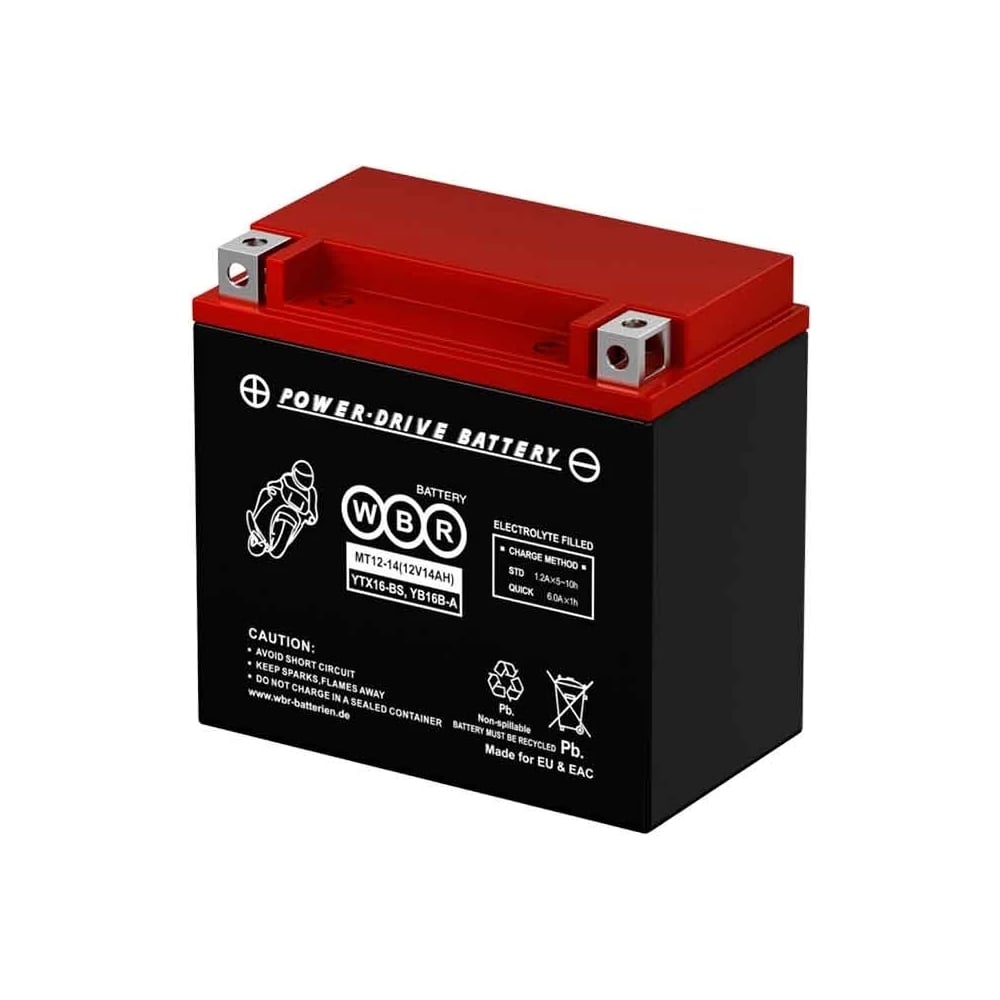 Изображение товара Мото аккумулятор WBR MT12-14-A MF УТ-00002703
