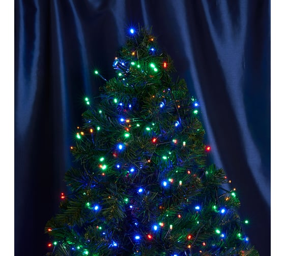 Изображение товара Светодиодная линейная гирлянда FERON CL09 10м + 2м 230V мультиколор, c питанием от сети, зеленый шнур, 48179