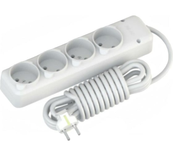 Изображение товара Удлинитель NE-AD 4 гнезда без заземления 3м, 10А, 250В 3019-3