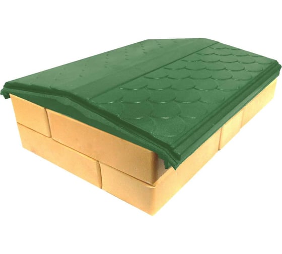 Изображение товара Парапет на забор ООО ТК "Титан" Tetto Элит Чешуя 384-408 мм, зеленый 51457ЧЗЭ