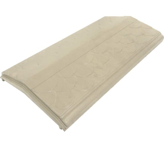 Изображение товара Парапет на забор ООО ТК "Титан" Тетто Элит Чешуя 250 мм, мрамор 51307ЧМЭ