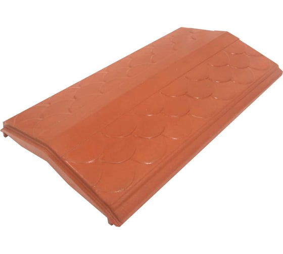 Изображение товара Парапет на забор ООО ТК "Титан" Тетто Элит Чешуя 250 мм, кирпич 51307ЧКЭ