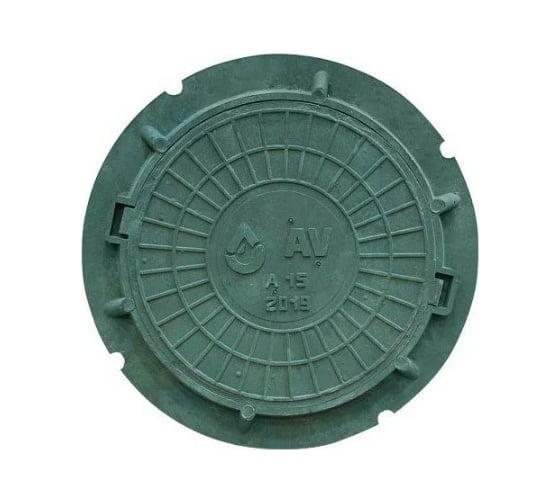 Изображение товара Садовый люк AV Engineering А15 кН зеленый AVEA15A