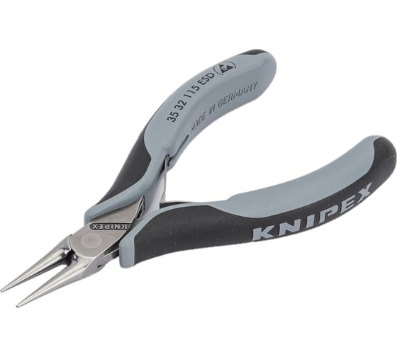 Изображение товара Антистатические захватные круглогубцы для электроники KNIPEX KN-3532115ESD