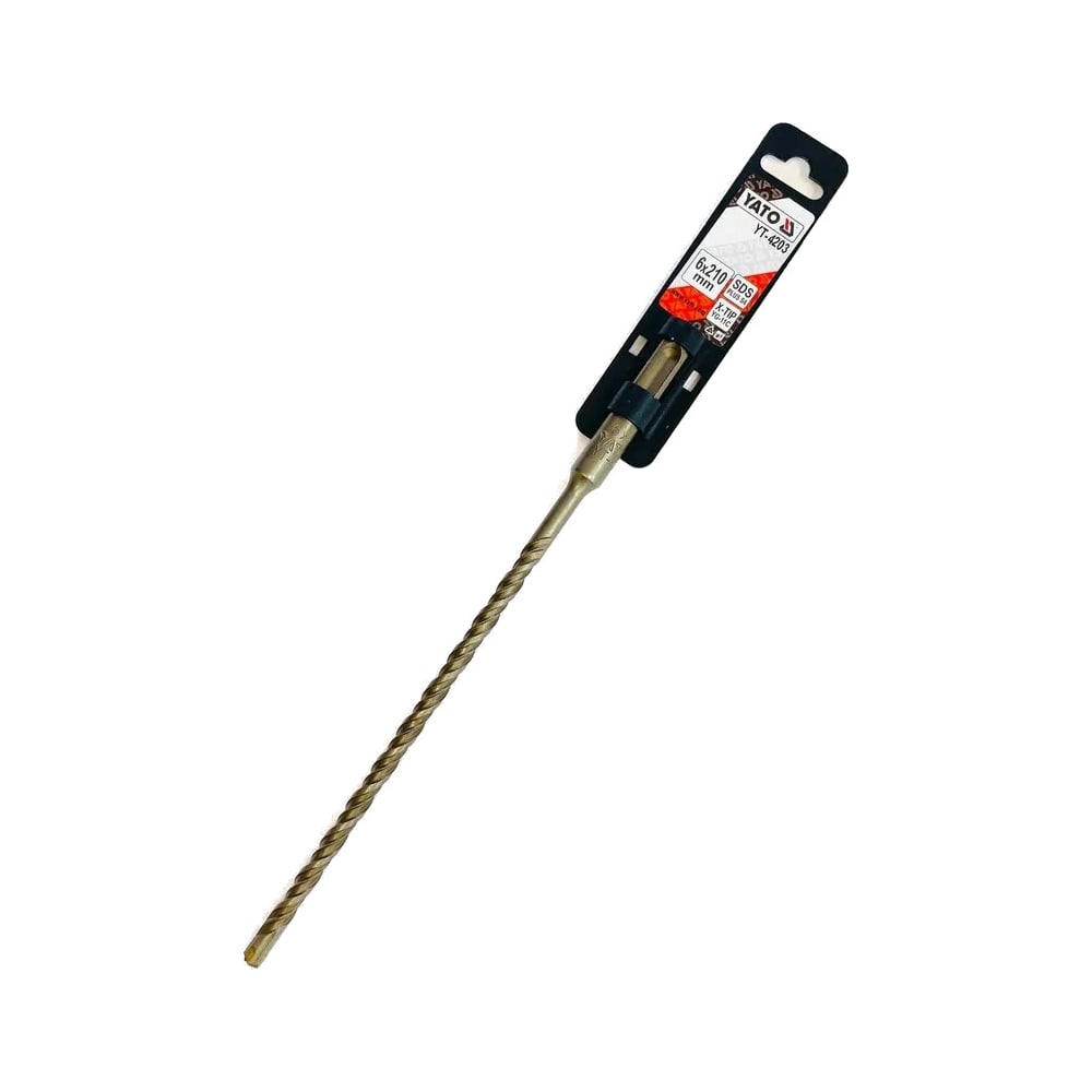 Изображение товара Бур YATO 6x210мм по бетону с крестовой головкой SDS YT-4203 36484203 092 1