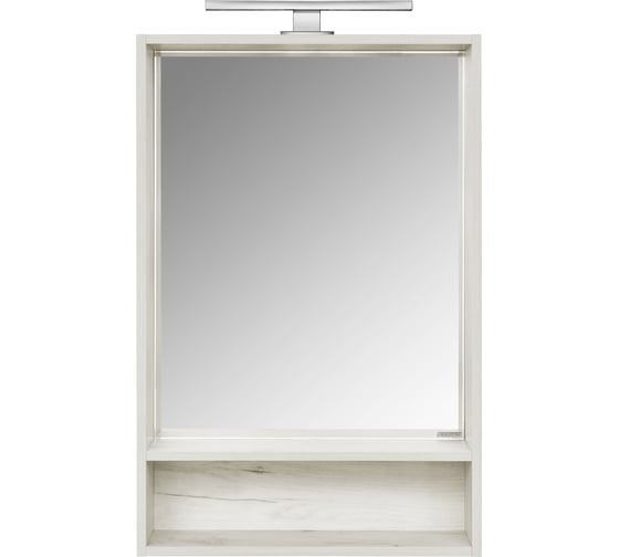 Изображение товара Зеркальный шкаф AQUATON Флай 60 белый, дуб крафт 1A237602FA860