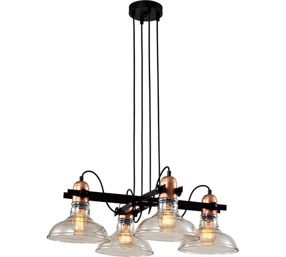 Изображение товара Люстра потолочный Rivoli Leila 4093-304 4хЕ27 40 Вт дизайн, Б0055028