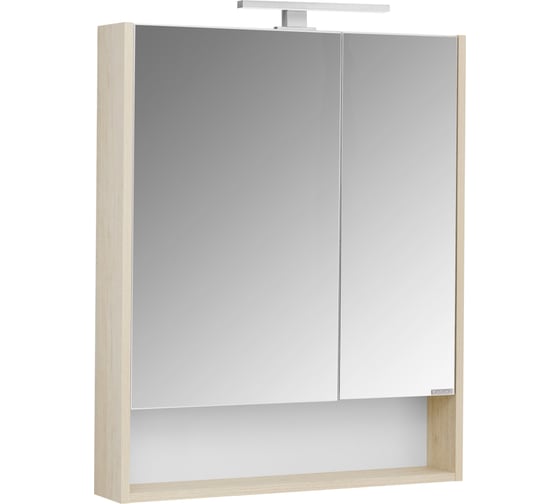 Изображение товара Зеркальный шкаф AQUATON Сканди 70 белый, дуб верона 1A252202SDB20
