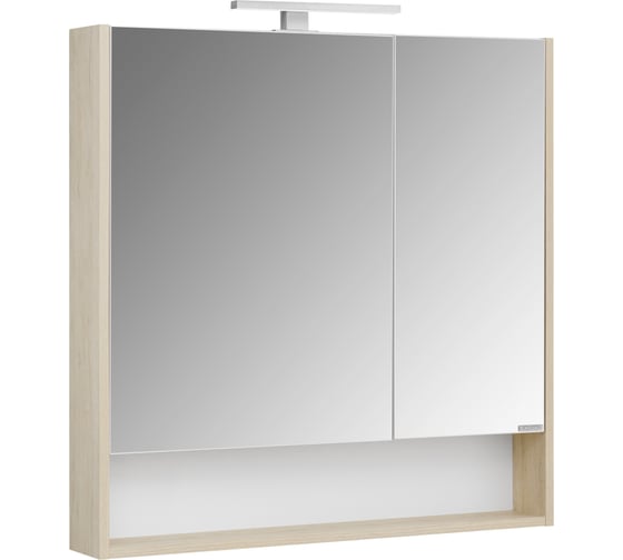 Изображение товара Зеркальный шкаф Акватон Сканди 90 белый, дуб верона 1A252302SDB20