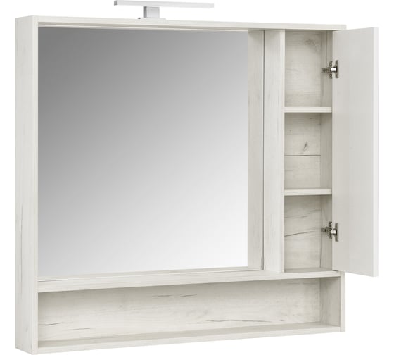 Изображение товара Зеркальный шкаф AQUATON Флай 100 белый, дуб крафт 1A237802FAX10