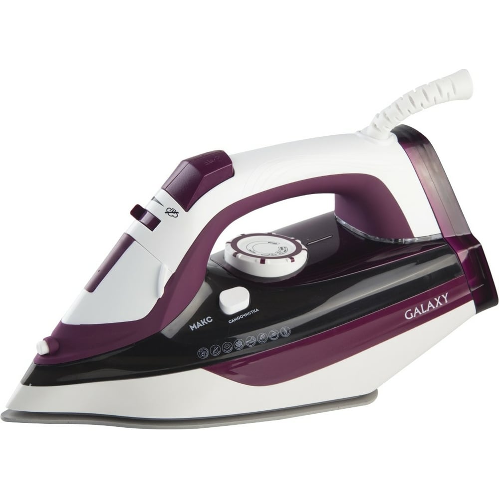 Изображение товара Утюг Galaxy GЛ6108 2400 Вт, паровой удар, керамическая подошва, вертикальное отпаривание