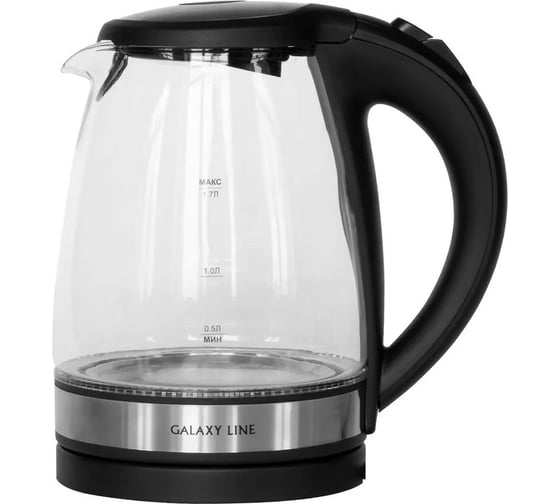Изображение товара Электрический чайник Galaxy LINE черный 2200 Вт, объем 1.7 л 7010105602