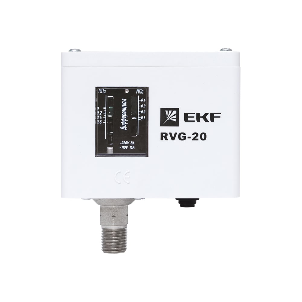 Изображение товара Реле избыточного давления EKF 0,6 МПа RVG-20-0,6