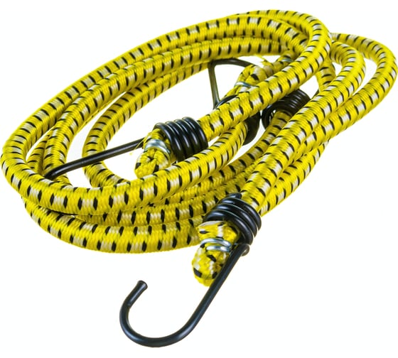 Изображение товара Крепежный шнур STAYER резиновый 80 см, d 7 мм со стальными крюками 2 шт. 40505-080_z01