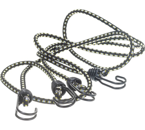 Изображение товара Крепежный шнур STAYER резиновый 120 см c двойным стальным крюком 2 шт 40506-120