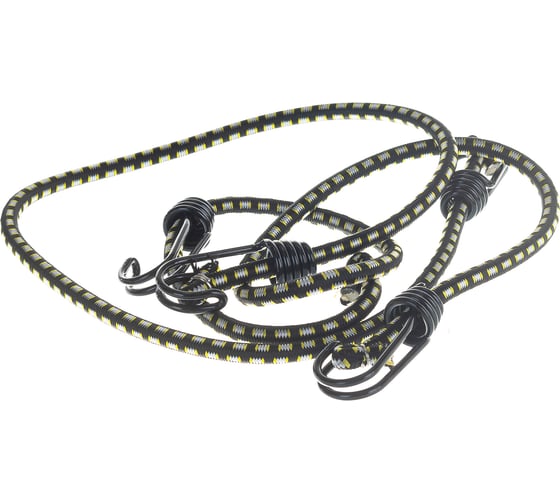 Изображение товара Крепежный шнур STAYER резиновый 80 см c двойным стальным крюком 2 шт 40506-080