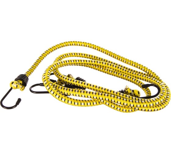 Изображение товара Крепежный шнур STAYER резиновый 100 см d 7 мм со стальными крюками 2 шт. 40505-100_z01